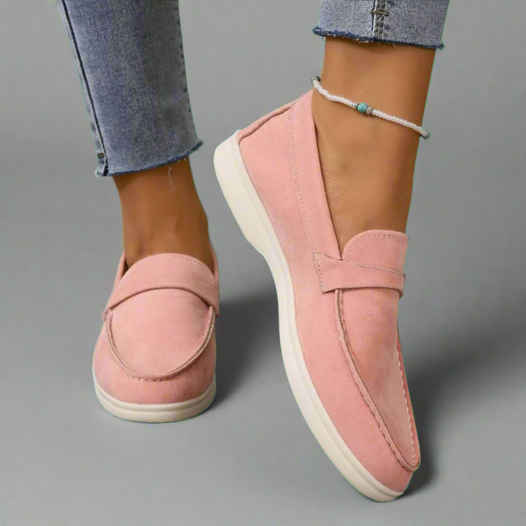 Imogen™ - Artisan Crafted Elegant Suede Moccasins
