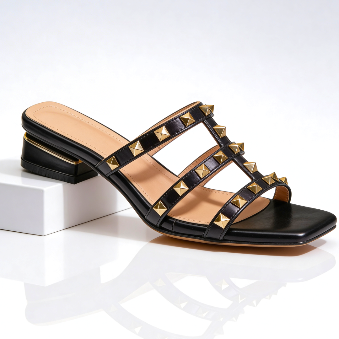 Veloura™ | Studded Strap Statement Sandals