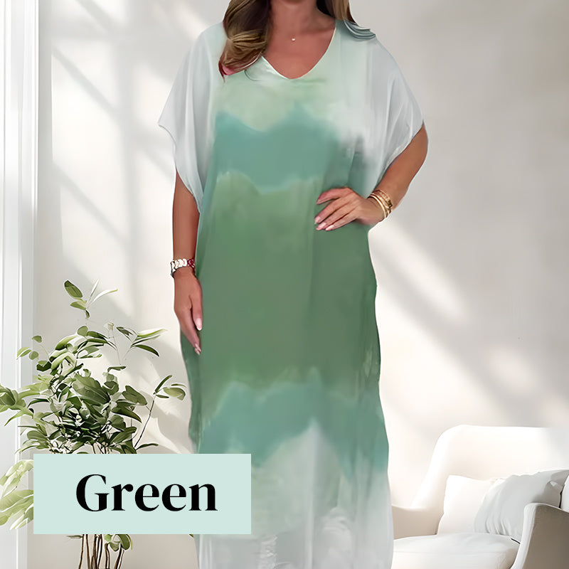 Aurelle™ | Dip-Dye Flow Midi Dress