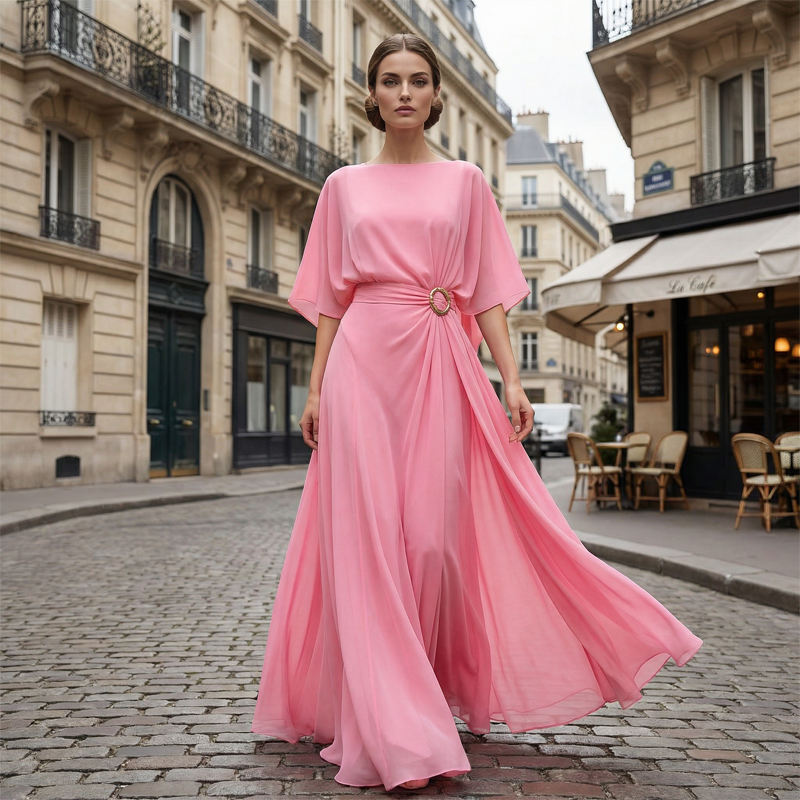 Velmora™ | Cape Sleeve Top & Wrap Pants Set