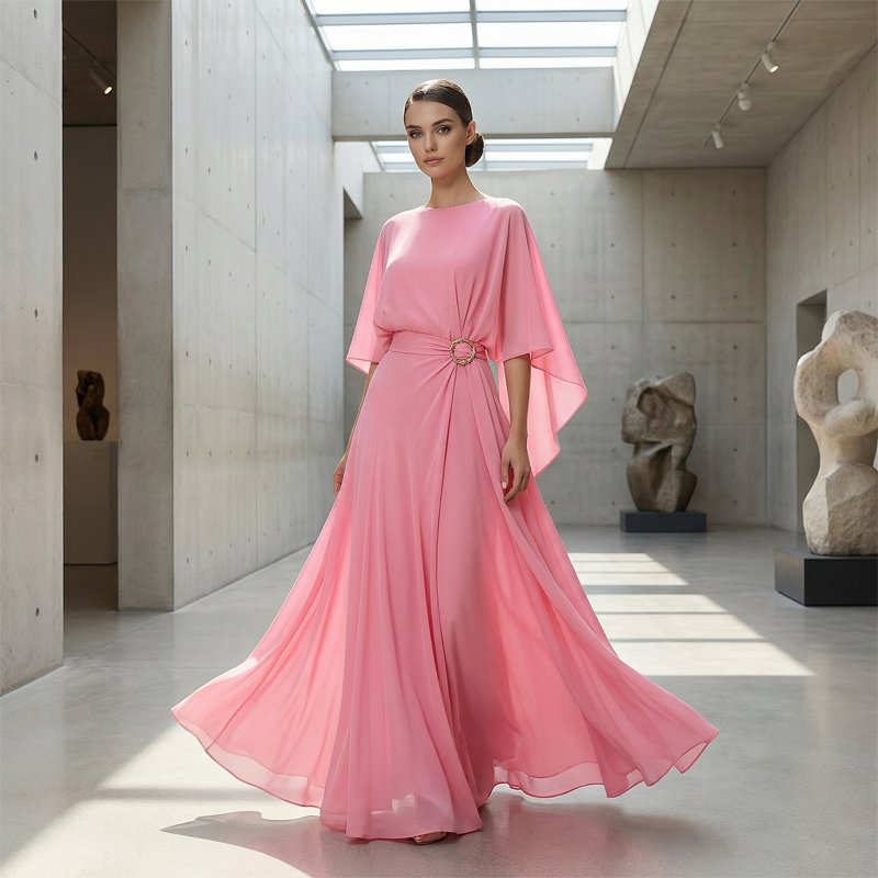 Velmora™ | Cape Sleeve Top & Wrap Pants Set