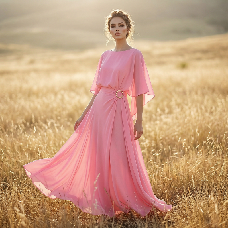 Velmora™ | Cape Sleeve Top & Wrap Pants Set